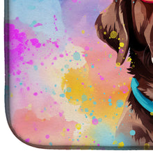 Load image into Gallery viewer, Chocolate Labrador Hippie Dawg Dish Drying Mat