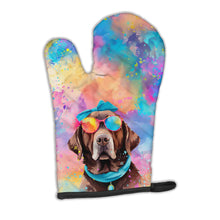 Load image into Gallery viewer, Chocolate Labrador Hippie Dawg Oven Mitt