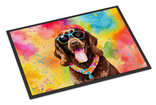 Load image into Gallery viewer, Chocolate Labrador Hippie Dawg Doormat - 24x36 Decorative Floor Mat – Indoor/Outdoor Rug with Artistic Flair