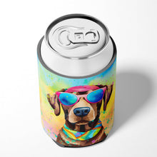 Load image into Gallery viewer, Chocolate Labrador Hippie Dawg Can or Bottle Hugger