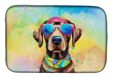Load image into Gallery viewer, Chocolate Labrador Hippie Dawg Dish Drying Mat