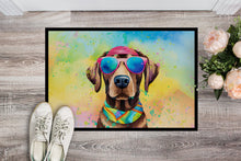 Load image into Gallery viewer, Chocolate Labrador Hippie Dawg Doormat - 18X27 Indoor / Outdoor Rug | Made in USA