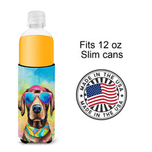 Load image into Gallery viewer, Chocolate Labrador Hippie Dawg Slim Can Huggers – Fun, Functional Drink Coolers for Every Occasion