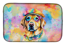 Load image into Gallery viewer, Yellow Labrador Hippie Dawg Dish Drying Mat