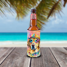 Load image into Gallery viewer, Yellow Labrador Hippie Dawg Slim Can Huggers – Fun, Functional Drink Coolers for Every Occasion