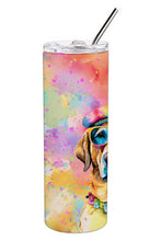Load image into Gallery viewer, Yellow Labrador Hippie Dawg Stainless Steel Skinny Tumbler