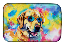 Load image into Gallery viewer, Yellow Labrador Hippie Dawg Dish Drying Mat