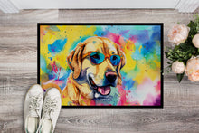 Load image into Gallery viewer, Yellow Labrador Hippie Dawg Doormat - 18X27 Indoor / Outdoor Rug | Made in USA