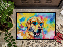Load image into Gallery viewer, Yellow Labrador Hippie Dawg Doormat - 18X27 Indoor / Outdoor Rug | Made in USA