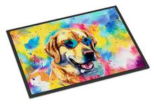 Load image into Gallery viewer, Yellow Labrador Hippie Dawg Doormat - 18X27 Indoor / Outdoor Rug | Made in USA