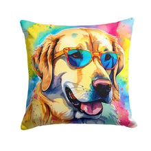 Load image into Gallery viewer, Yellow Labrador Hippie Dawg Fabric Decorative Pillow