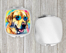 Load image into Gallery viewer, Yellow Labrador Hippie Dawg Compact Mirror – Stylish Purse Mirror with Artistic Covers