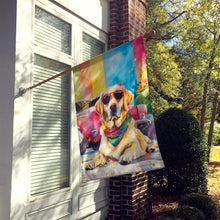 Load image into Gallery viewer, Yellow Labrador Hippie Dawg House Flag