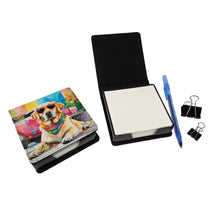 Load image into Gallery viewer, Yellow Labrador Hippie Dawg PU Leather Note Paper Holder