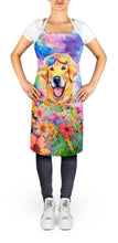 Load image into Gallery viewer, Yellow Labrador Hippie Dawg Apron – Artist-Designed Kitchen, BBQ &amp; Craft Apron