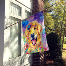 Load image into Gallery viewer, Yellow Labrador Hippie Dawg House Flag