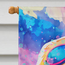 Load image into Gallery viewer, Yellow Labrador Hippie Dawg House Flag