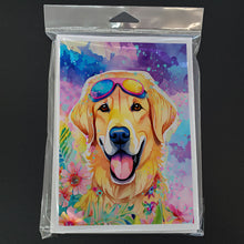 Load image into Gallery viewer, Yellow Labrador Hippie Dawg Greeting Cards - Blank Note Cards – 8-Pack of Artist-Designed Cards with Envelopes