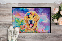 Load image into Gallery viewer, Yellow Labrador Hippie Dawg Doormat - 18X27 Indoor / Outdoor Rug | Made in USA