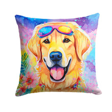 Load image into Gallery viewer, Yellow Labrador Hippie Dawg Throw Pillow - 14x14 Decorative Pillow – Art for Your Home &amp; Patio