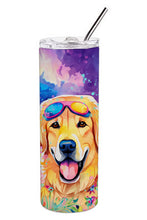 Load image into Gallery viewer, Yellow Labrador Hippie Dawg Stainless Steel Skinny Tumbler