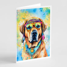 Load image into Gallery viewer, Mastiff Hippie Dawg Greeting Cards - Blank Note Cards – 8-Pack of Artist-Designed Cards with Envelopes