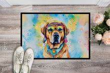 Load image into Gallery viewer, Mastiff Hippie Dawg Doormat - 24x36 Decorative Floor Mat – Indoor/Outdoor Rug with Artistic Flair