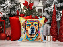 Load image into Gallery viewer, Mastiff Hippie Dawg Throw Pillow - 14x14 Decorative Pillow – Art for Your Home &amp; Patio