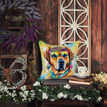 Load image into Gallery viewer, Mastiff Hippie Dawg Throw Pillow - 14x14 Decorative Pillow – Art for Your Home &amp; Patio