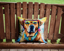 Load image into Gallery viewer, Mastiff Hippie Dawg Throw Pillow - 14x14 Decorative Pillow – Art for Your Home &amp; Patio
