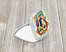 Load image into Gallery viewer, Mastiff Hippie Dawg Compact Mirror – Stylish Purse Mirror with Artistic Covers