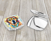 Load image into Gallery viewer, Mastiff Hippie Dawg Compact Mirror – Stylish Purse Mirror with Artistic Covers
