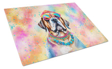 Load image into Gallery viewer, Mastiff Hippie Dawg Glass Cutting Boards – Durable, Decorative Kitchen Art Large