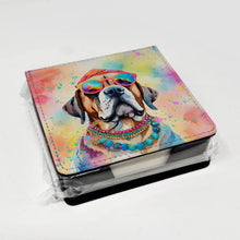 Load image into Gallery viewer, Mastiff Hippie Dawg PU Leather Note Paper Holder