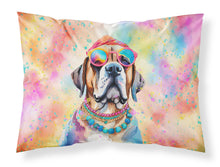 Load image into Gallery viewer, Mastiff Hippie Dawg Standard Pillowcase – Artistic Decorative Front, White Back