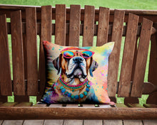 Load image into Gallery viewer, Mastiff Hippie Dawg Throw Pillow - 14x14 Decorative Pillow – Art for Your Home &amp; Patio