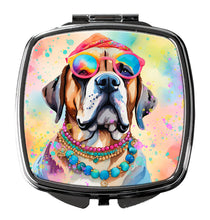 Load image into Gallery viewer, Mastiff Hippie Dawg Compact Mirror – Stylish Purse Mirror with Artistic Covers