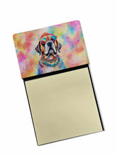 Load image into Gallery viewer, Mastiff Hippie Dawg Sticky Note Holder- Refiilable Desk Accessory Note Pad