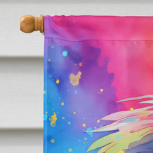 Load image into Gallery viewer, Old English Sheepdog Hippie Dawg House Flag