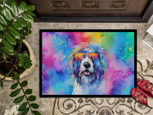 Load image into Gallery viewer, Old English Sheepdog Hippie Dawg Doormat - 24x36 Decorative Floor Mat – Indoor/Outdoor Rug with Artistic Flair