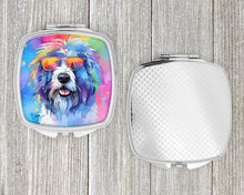 Load image into Gallery viewer, Old English Sheepdog Hippie Dawg Compact Mirror – Stylish Purse Mirror with Artistic Covers