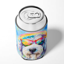 Load image into Gallery viewer, Old English Sheepdog Hippie Dawg Can or Bottle Hugger