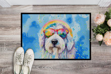 Load image into Gallery viewer, Old English Sheepdog Hippie Dawg Doormat - 18X27 Indoor / Outdoor Rug | Made in USA