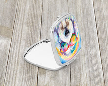 Load image into Gallery viewer, Old English Sheepdog Hippie Dawg Compact Mirror – Stylish Purse Mirror with Artistic Covers
