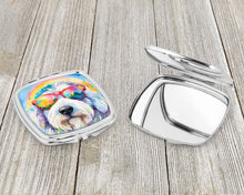 Load image into Gallery viewer, Old English Sheepdog Hippie Dawg Compact Mirror – Stylish Purse Mirror with Artistic Covers