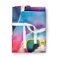 Load image into Gallery viewer, Old English Sheepdog Hippie Dawg Apron – Artist-Designed Kitchen, BBQ &amp; Craft Apron