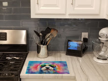 Load image into Gallery viewer, Old English Sheepdog Hippie Dawg Glass Cutting Boards – Durable, Decorative Kitchen Art Large