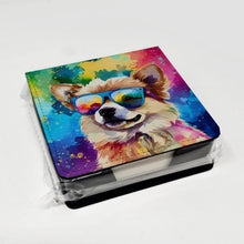 Load image into Gallery viewer, Pomeranian Hippie Dawg PU Leather Note Paper Holder