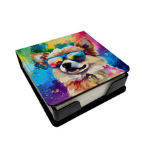 Load image into Gallery viewer, Pomeranian Hippie Dawg PU Leather Note Paper Holder