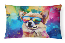 Load image into Gallery viewer, Pomeranian Hippie Dawg Fabric Decorative Pillow